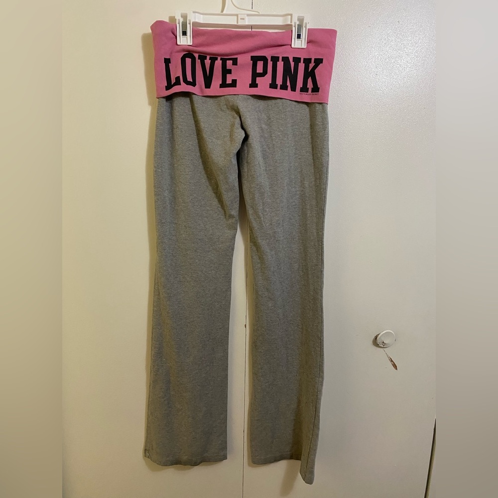 Victoria’s Secret PINK Y2K Pink and Gray Yoga Pants size Small - Picture 2 of 3
